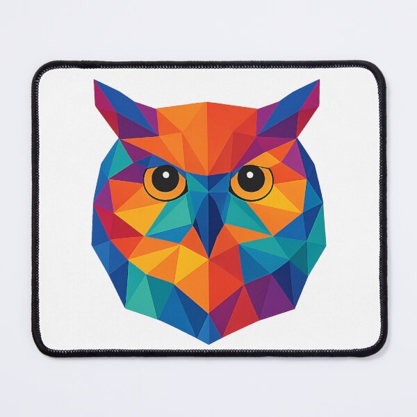Item preview, Prismatic Owl Face designed and sold by TheWonkyEaselCo.