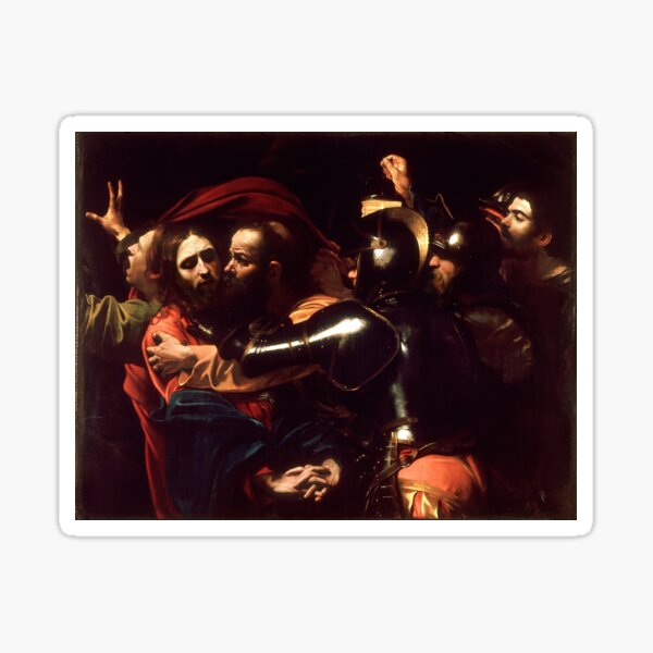 Item preview, The Taking of Christ Oil Painting by Caravaggio designed and sold by WillowNox7.