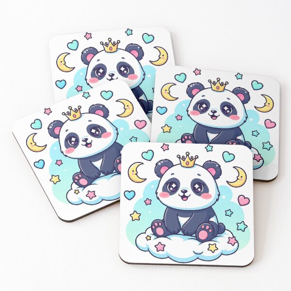 Item preview, Kawaii Panda Bear - Cute and Colorful Illustration for Stickers and T-shirts designed and sold by  Ojo de Lilith.