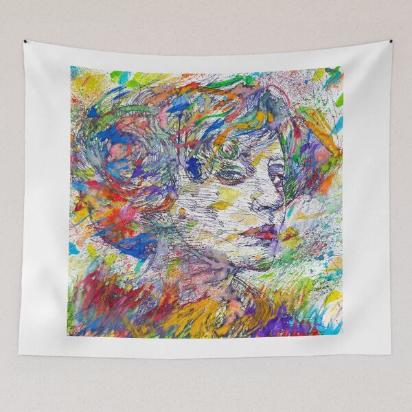 Item preview, COLETTE watercolor and ink portrait .1 designed and sold by lautir.