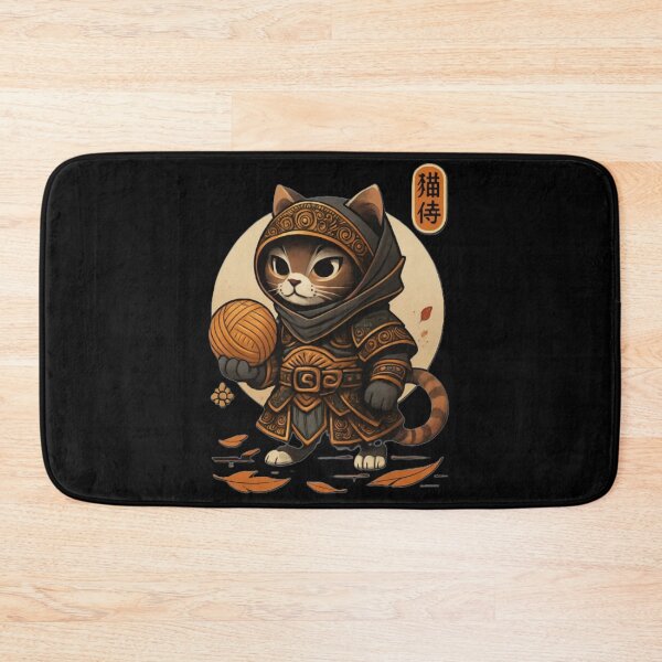 Item preview, Samurai Cat – The fluffy warrior of honor & wool designed and sold by Eterna Vision.