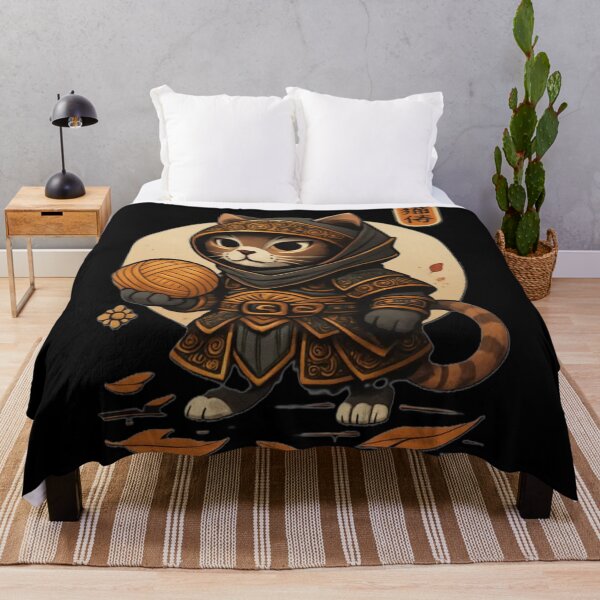 Item preview, Samurai Cat – The fluffy warrior of honor & wool designed and sold by Eterna Vision.