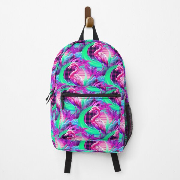 Item preview, Neon pattern with flamingo designed and sold by Talpha.