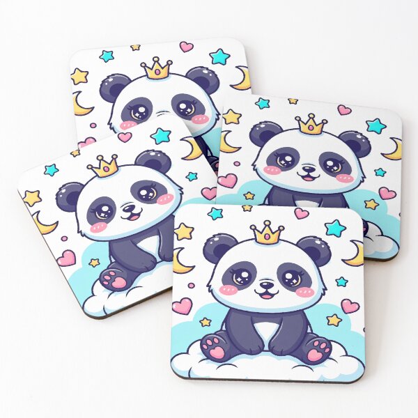 Item preview, Kawaii Panda - Cute and Colorful Illustration for Stickers and T-shirts designed and sold by  Ojo de Lilith.