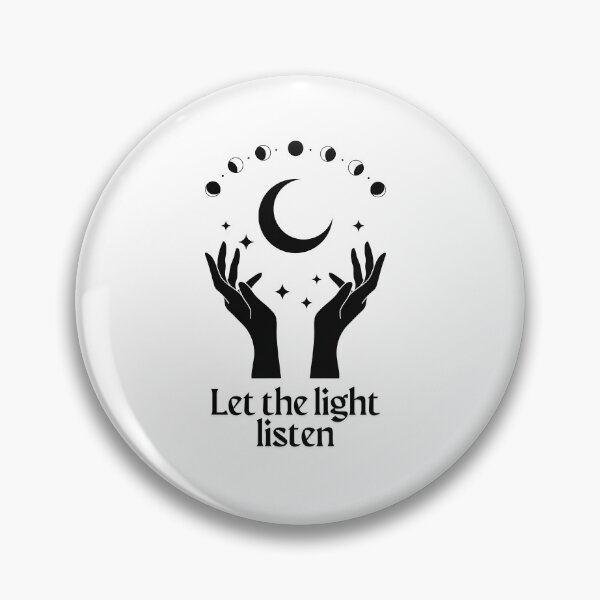 Item preview, Let the Light Listen – Mystical Hands & Moon Illustration designed and sold by ARTEMBASSY.