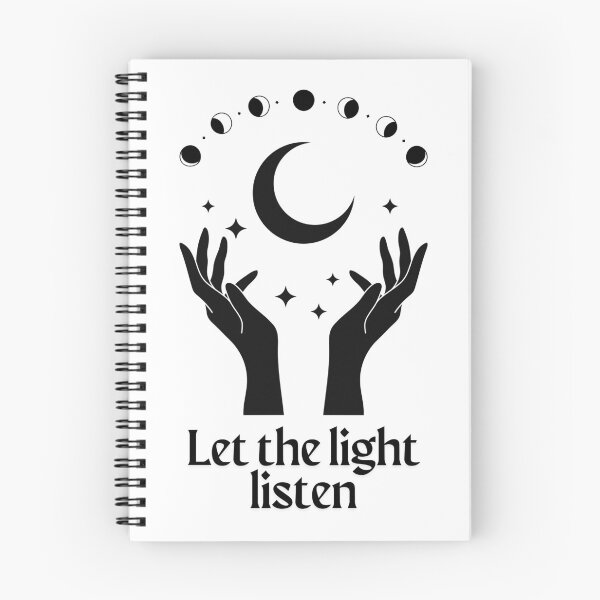 Item preview, Let the Light Listen – Mystical Hands & Moon Illustration designed and sold by ARTEMBASSY.
