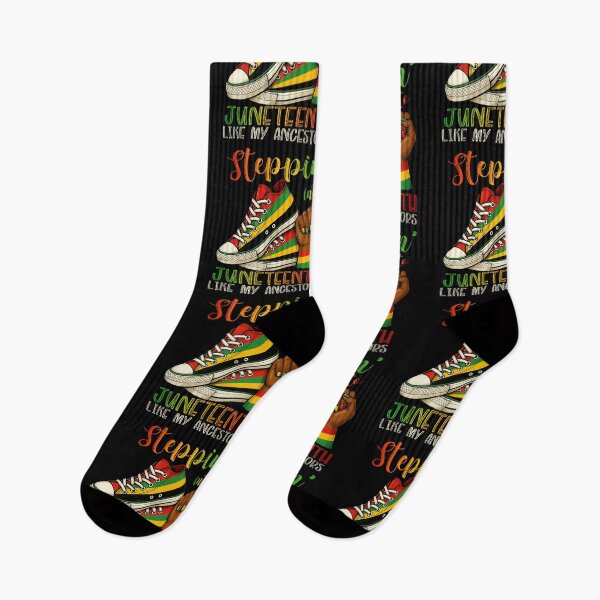 Item preview, Stepping Into Juneteenth Afro Woman Black Girls Sneakers Men - Afro Woman Sneakers Juneteenth - Black History Afro Fists Retro Design designed and sold by Run to Creations.