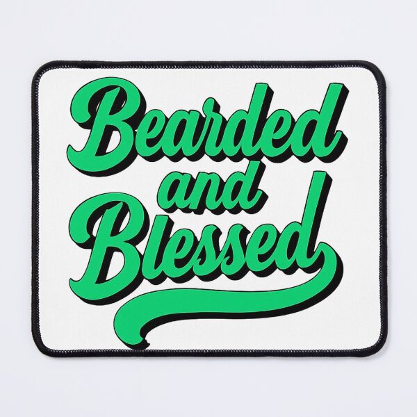 Item preview, Bearded and Blessed Typography Father's Day Design designed and sold by TurnEffect.