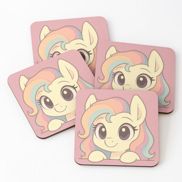 Item preview, Cute Pastel Pony Peeker – Kawaii Cartoon Style designed and sold by Rushurban.
