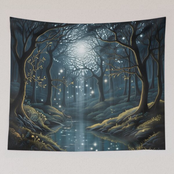 Item preview, Eclipsed Whispers: Moonlit Enchantment  designed and sold by DrawnThreads.