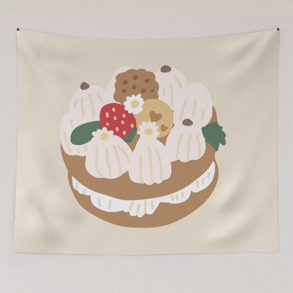 Item preview, cute cream chocolate cake designed and sold by iamyaaya.