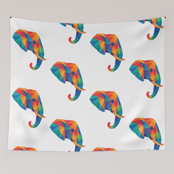 Aperçu de l'œuvre Profil d'éléphant prismatique créée et vendue par TheWonkyEaselCo.