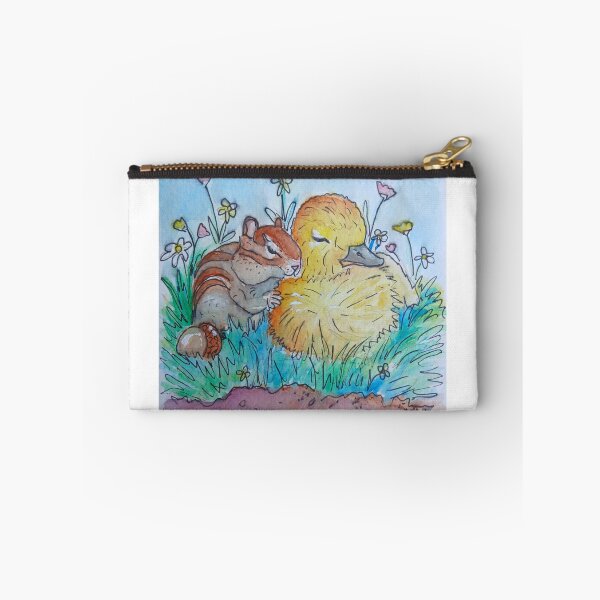 Item preview, Chipmunk and Duckling Sleeping designed and sold by RLawrenceArt.