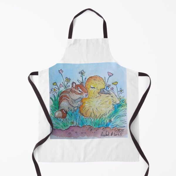 Item preview, Chipmunk and Duckling Sleeping designed and sold by RLawrenceArt.