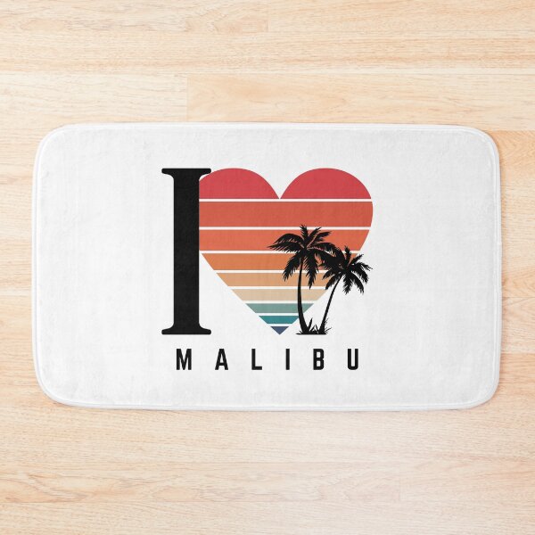 Item preview, I ❤️ Malibu - Retro West Coast Beach Vibes designed and sold by MFGB-Creations.