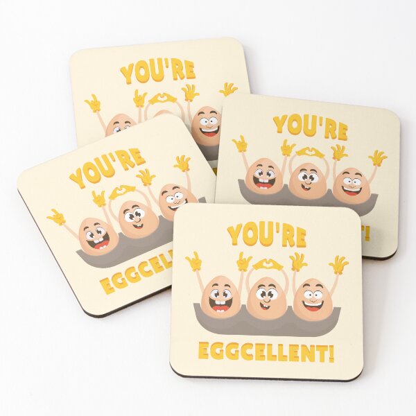 Item preview, You're Eggcellent – Funny Cartoon Eggs Party  designed and sold by Art-of-Rory.