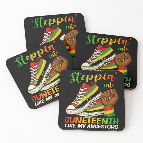 Item preview,  Stepping Into Juneteenth Afro Woman Black Girls Sneakers Men  designed and sold by Run to Creations.