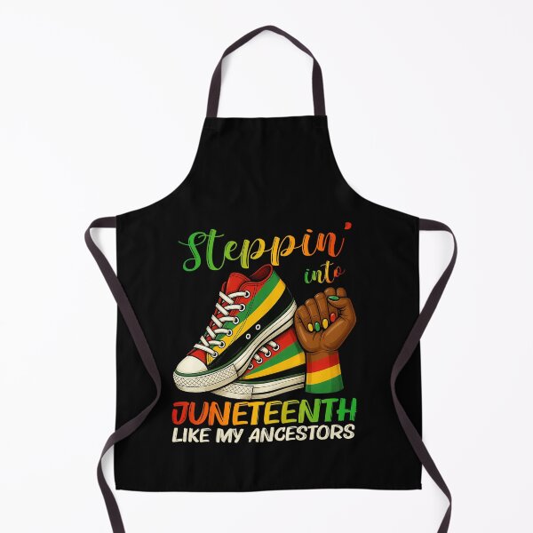 Item preview, Stepping Into Juneteenth Afro Woman Black Girls Sneakers Men designed and sold by Run to Creations.