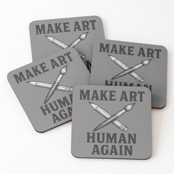 Item preview, Make Art Human Again – Anti-AI designed and sold by Planthem.