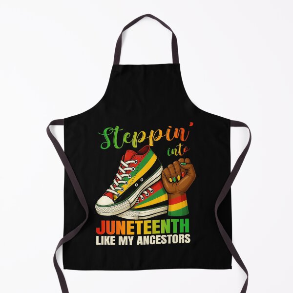 Item preview, Stepping Into Juneteenth Afro Sneakers Fists Retro Design designed and sold by Run to Creations.