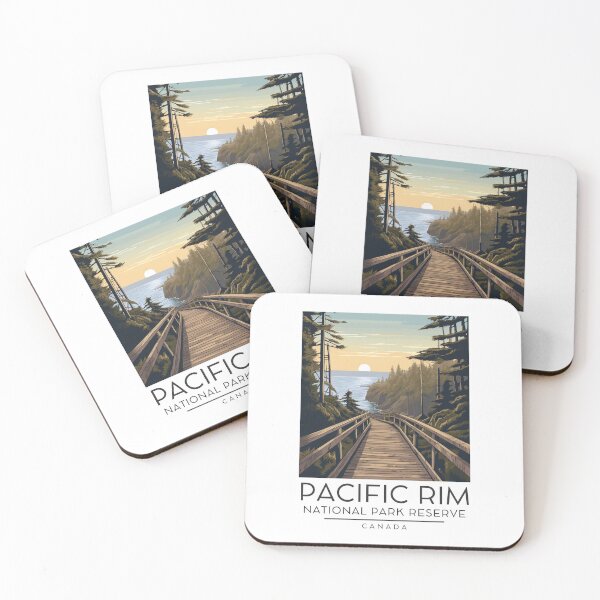 Item preview, A Vintage Illustration of Pacific Rim National Park Reserve - Canada designed and sold by GoodOldVintage.
