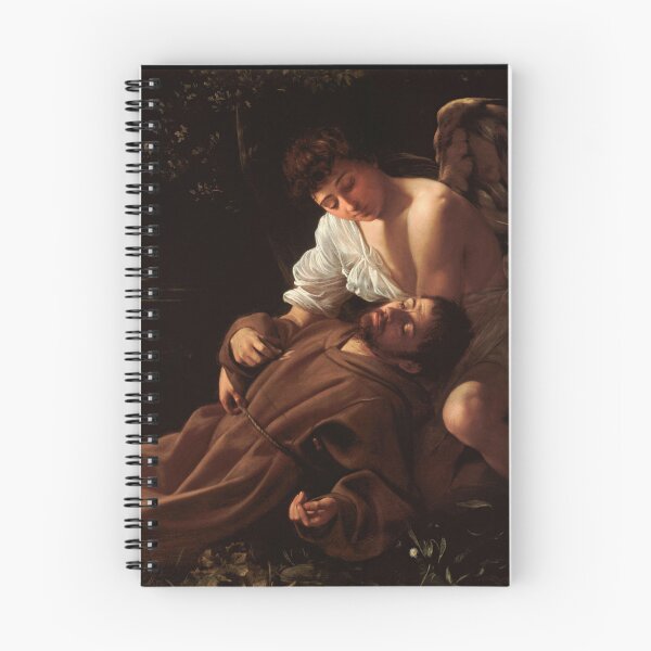 Item preview, Francis of Assisi in Ecstasy, Oil Painting by Caravaggio designed and sold by WillowNox7.