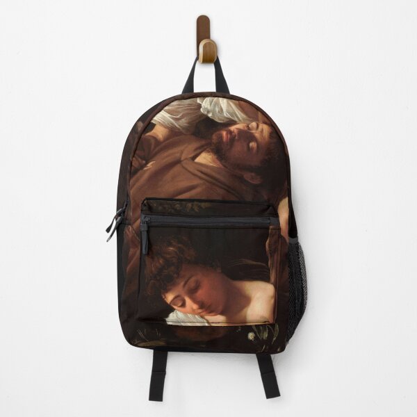 Item preview, Francis of Assisi in Ecstasy, Oil Painting by Caravaggio designed and sold by WillowNox7.
