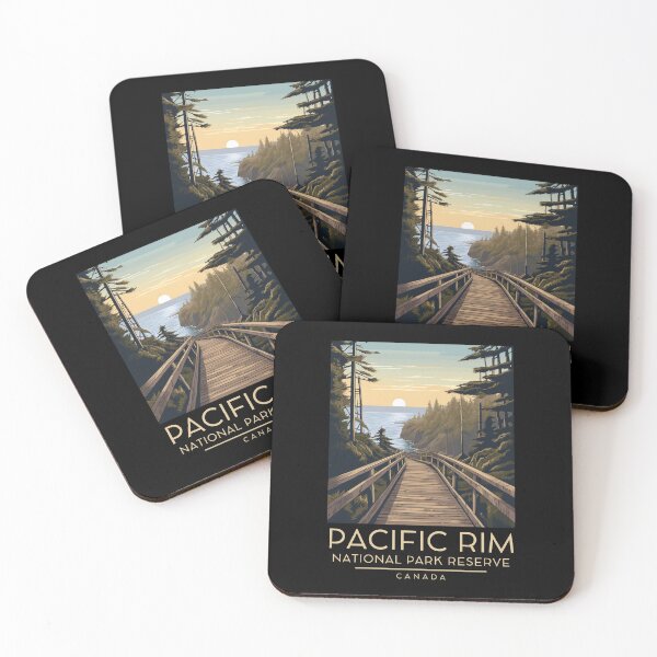 Item preview, A Vintage Illustration of Pacific Rim National Park Reserve - Canada designed and sold by GoodOldVintage.