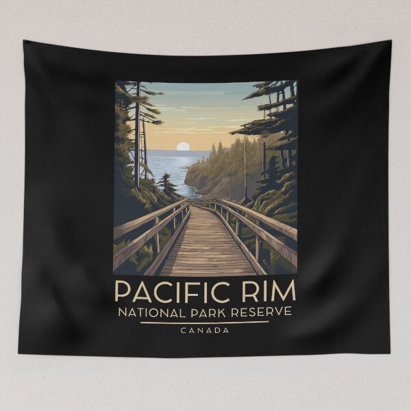Item preview, A Vintage Illustration of Pacific Rim National Park Reserve - Canada designed and sold by GoodOldVintage.