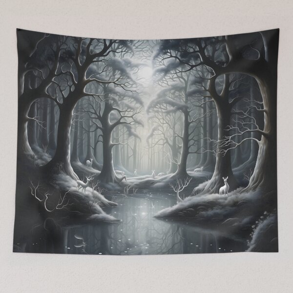 Item preview, Whispering Moonlight: A Majestic Deer Ballet designed and sold by DrawnThreads.