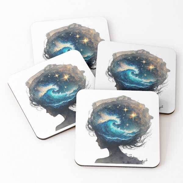 Item preview, Ocean Inside Me – Cosmic Wave Within Her Mind designed and sold by ARTEMBASSY.