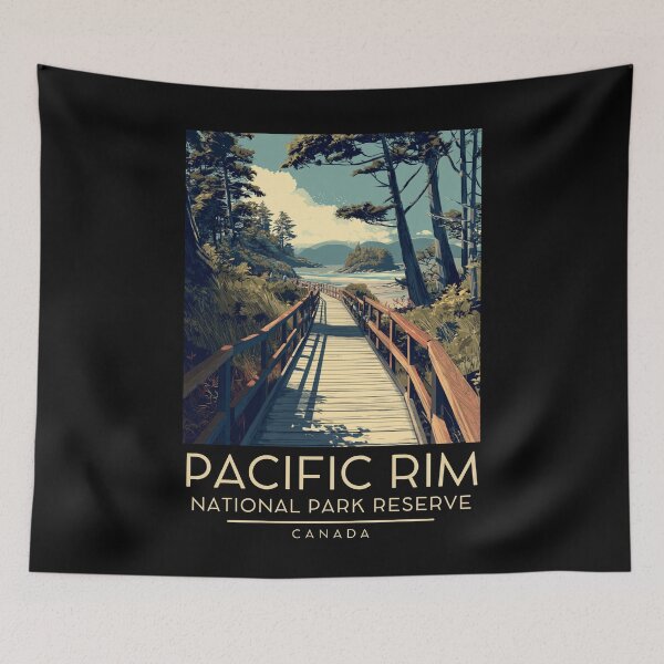 Item preview, A Vintage Illustration of Pacific Rim National Park Reserve - Canada designed and sold by GoodOldVintage.