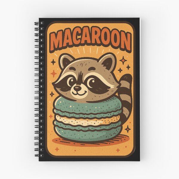 Item preview, Macaroon the original macaron racoon designed and sold by The Nerd Gift Source.