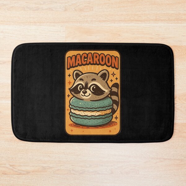 Item preview, Macaroon the original macaron racoon designed and sold by The Nerd Gift Source.