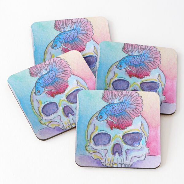 Item preview, Skull and Betta designed and sold by RLawrenceArt.