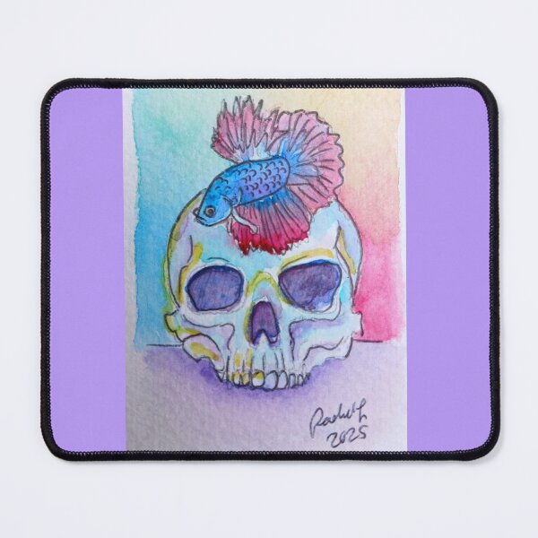 Item preview, Skull and Betta designed and sold by RLawrenceArt.
