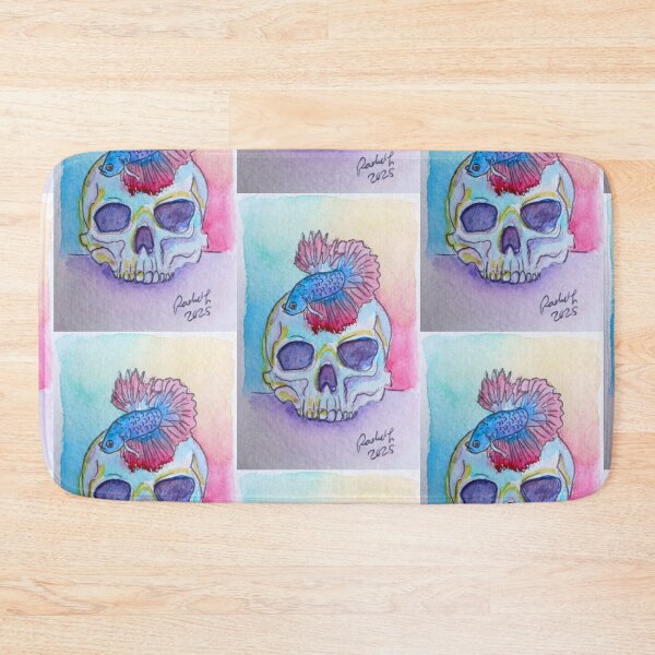 Item preview, Skull and Betta designed and sold by RLawrenceArt.