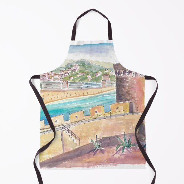 Item preview, Tossa de Mar Coastal Charm with Castle Tower and Rolling Hills designed and sold by artshop77.