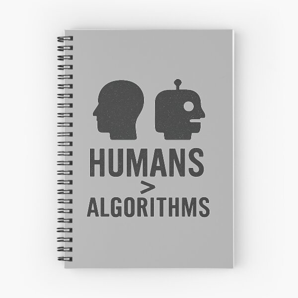 Item preview, Humans - Algorithms – Anti-AI Minimalist Statement designed and sold by Planthem.