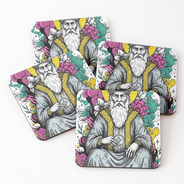 Item preview, Boho Illustration of The High Priest - Tarot Card of Wisdom and Tradition designed and sold by  Ojo de Lilith.