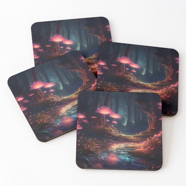 Item preview, Biolumina Whispers: Soft Glow of the Enchanted Woods designed and sold by DrawnThreads.