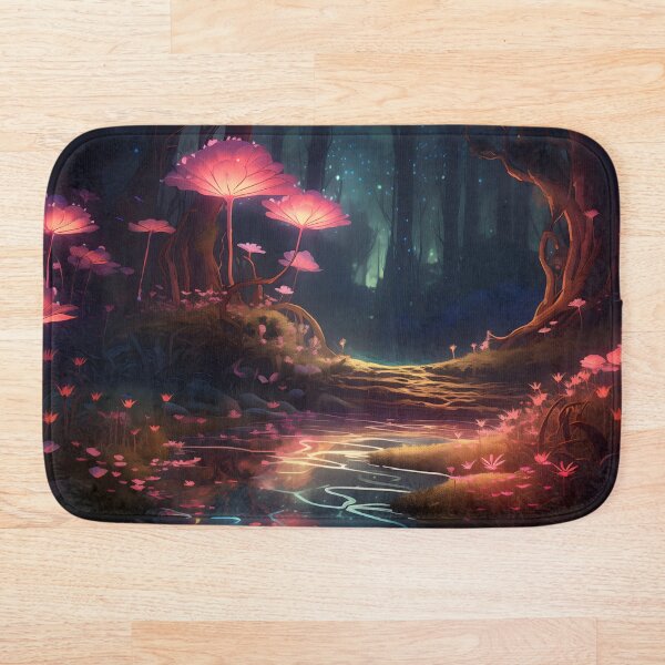 Aperçu de l'œuvre Biolumina Whispers: Soft Glow of the Enchanted Woods créée et vendue par DrawnThreads.