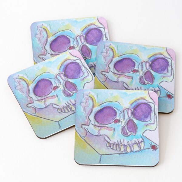 Item preview, Skull and Ladybugs designed and sold by RLawrenceArt.