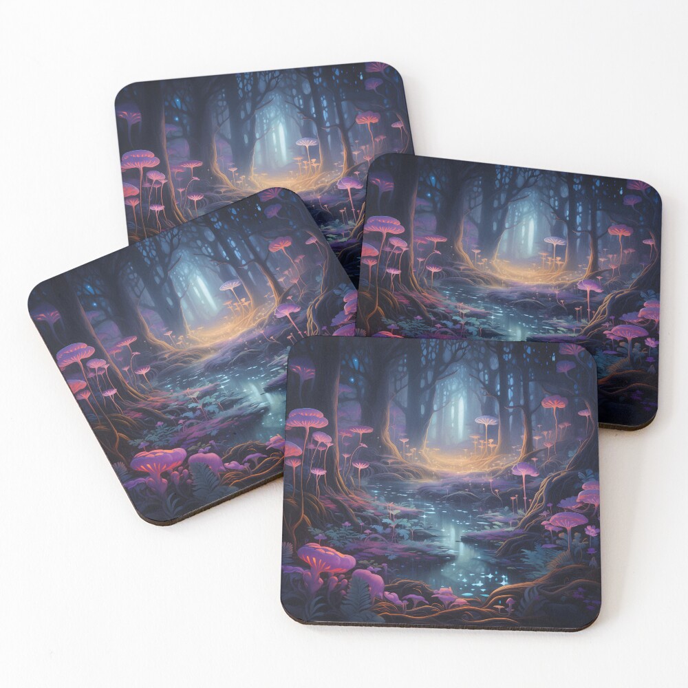 Artikel-Vorschau von Untersetzer (4er Set), designt und verkauft von DrawnThreads.