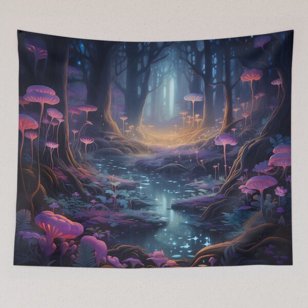 Item preview, Luminescent Grove: Whispers of Otherworldly Wonder designed and sold by DrawnThreads.