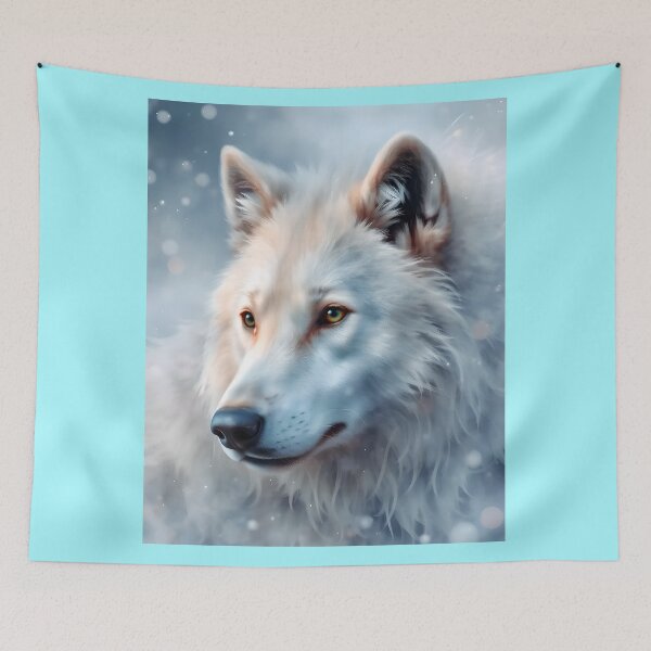Item preview, Wonderous Is The White Winter Wolf designed and sold by tobyheward.
