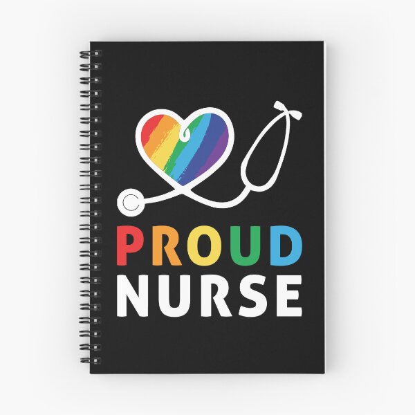 Item preview, Proud Nurse Heart LGBTQ Rainbow Healthcare Worker Design designed and sold by Dmetalx Art Apparel.