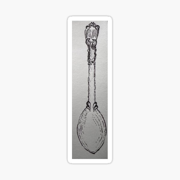 Vista previa del artículo con la obra «Cuchara de té», diseñado y vendido por gnawinggnashing.