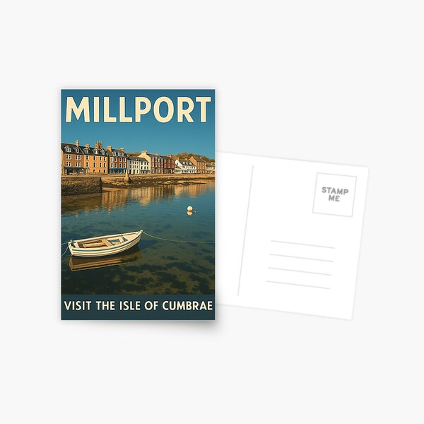 Item preview, Millport Travel Poster – Visit the Isle of Cumbrae designed and sold by Soul of Alba.