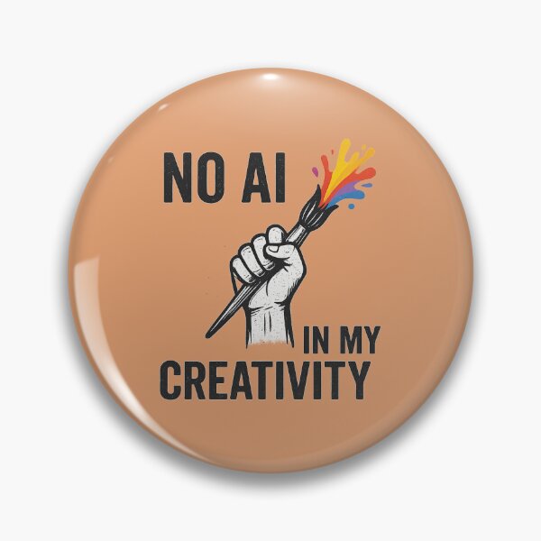 Item preview, No AI in My Creativity – Anti-AI Artist Protest designed and sold by Planthem.